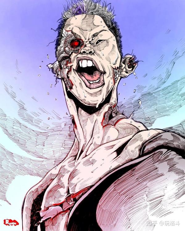 日漫风格插画家ryokke draw格斗壁纸海报作品集
