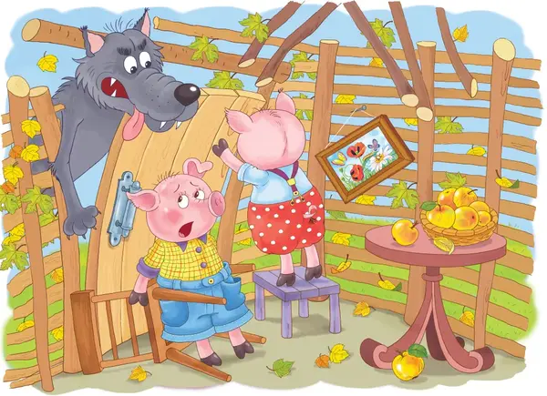 《three little pigs》(三只小猪)