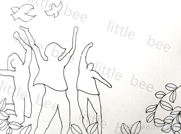 五四青年节手抄报|步骤图 视频little bee