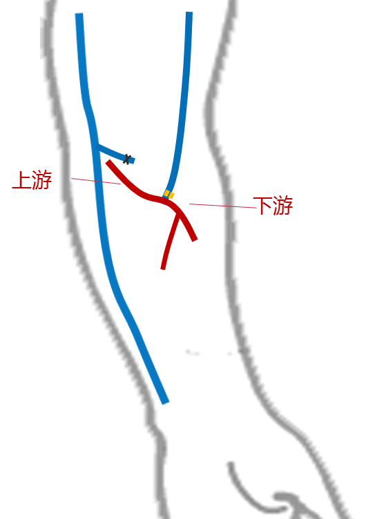 有的肱动脉分成桡,尺动脉的位置很高,在腋下或者上臂上段(如下图,两支