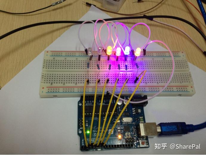 arduino流水灯效果实验