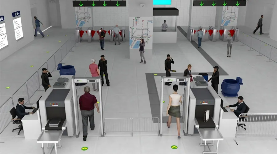 在众多场景的安全检查中,安检门的使用必不可少,最常见的就是机场