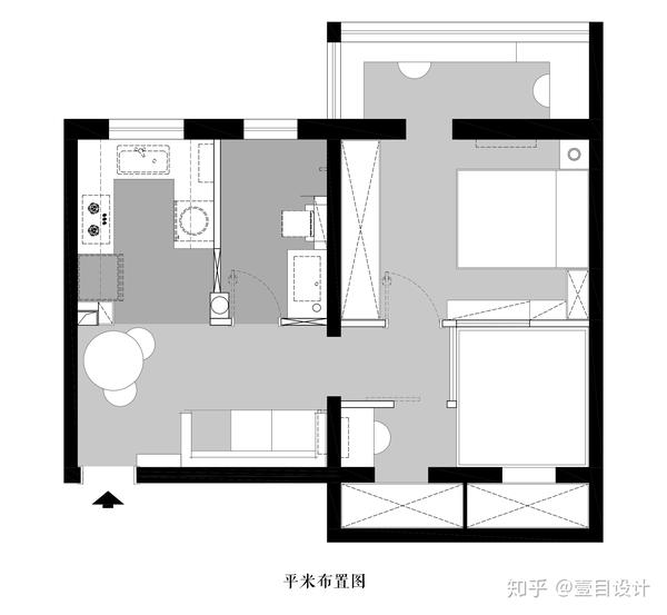 50㎡三口之家小户型合理空间优化设计方案