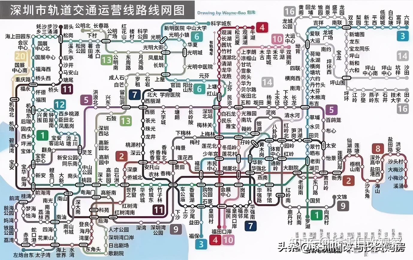 深圳地铁16条线路最新进展曝光