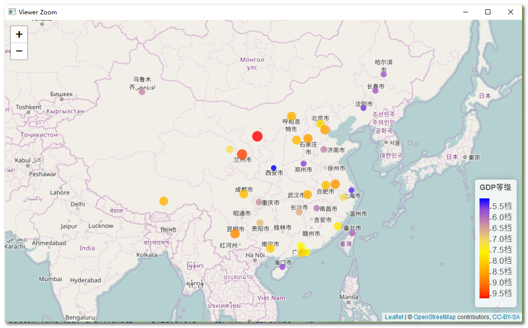 leaflet在线地图——散点地图系列