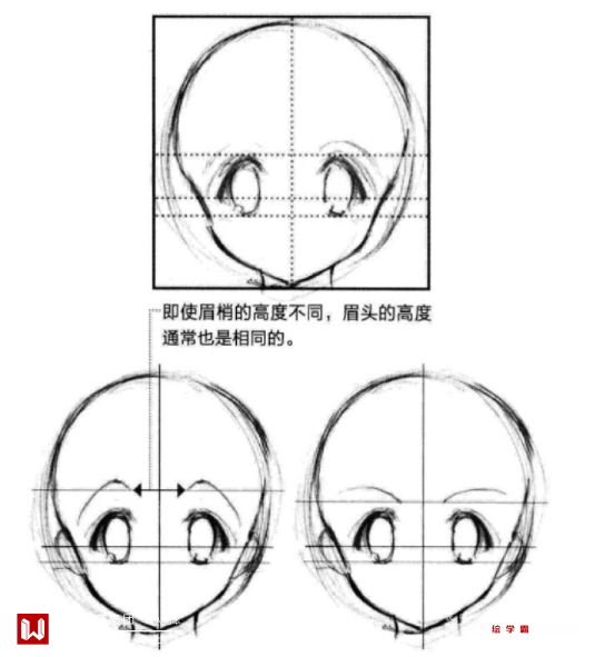 ⑤,动漫人物的鼻子一般都很小,通常用","或" "符号来代替.