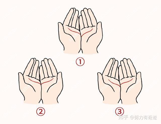 然后,把你的双手合十,并且把左右手的每根手指头都对齐(如下图▼)