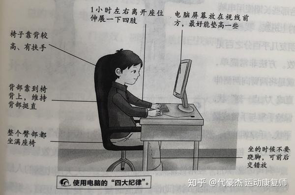 使用电脑时怎样可以保持一个正确的姿势呢
