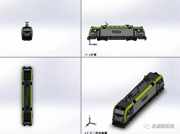 【其他车型】e68000土耳其机车火车模型3d图纸 solidworks设计 附igs