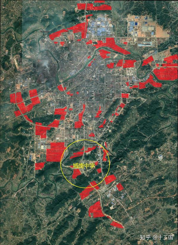 红色区域为规划重的新住宅用地