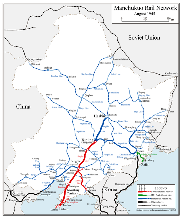 东北铁路的前世今生南满铁路线路介绍