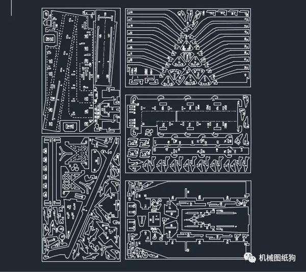 【海洋船舶】aircraft caryer简易航空母舰拼装模型激光切割图纸 dxf