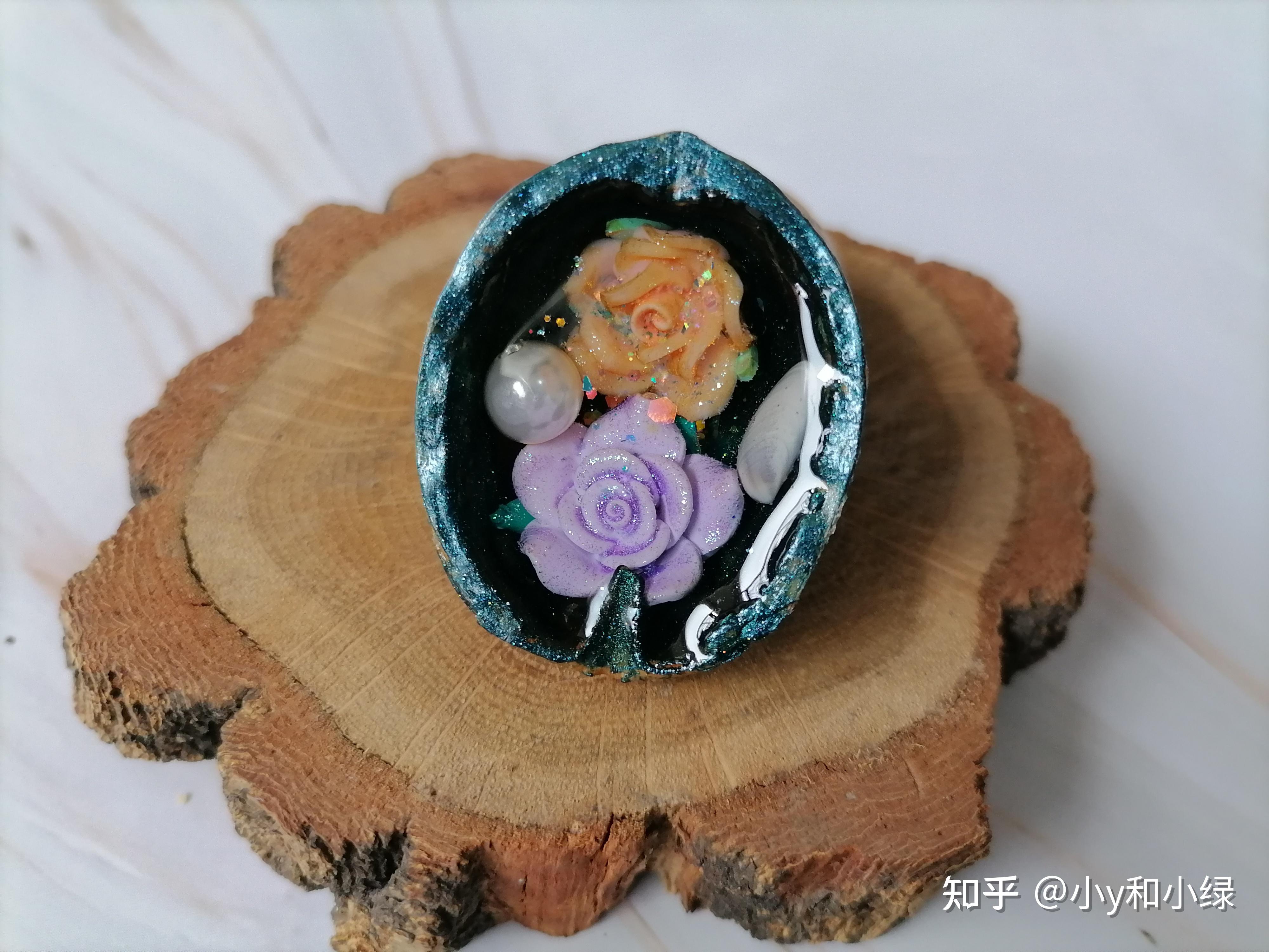 宝藏工坊盛满鲜花的方舟滴胶手工作品