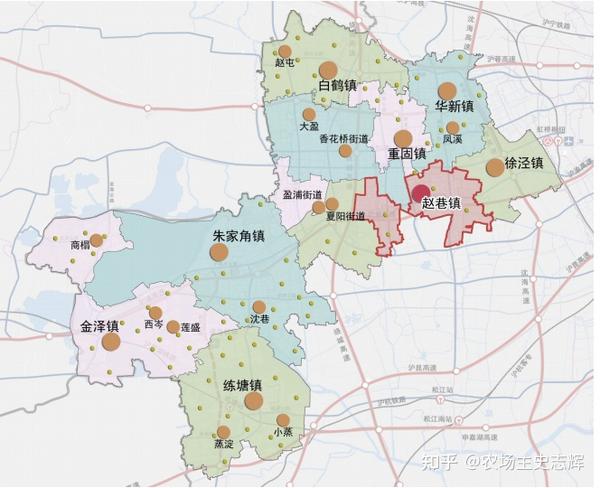 最新:上海市青浦区赵巷镇总体规划和土地利用规划(包含:青浦新城东侧