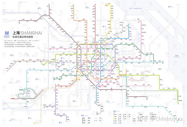 上海轨道交通线路图(2035  / 2024 / 运营版)