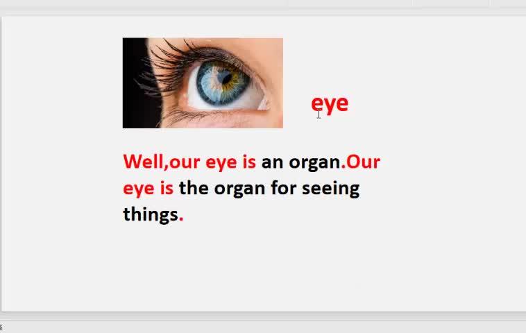 把英语学成英语(词汇篇):eye