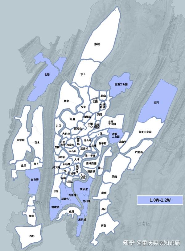 重庆楼市最新房价地图!哪里的房子最便宜,一目了然!