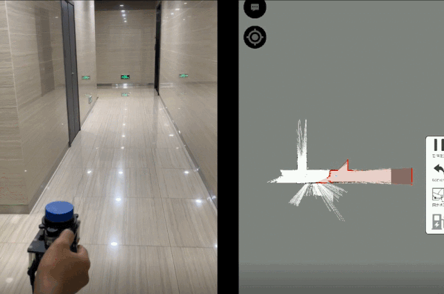 倾斜补偿,支持2m/s高速移动 slamtec mapper无需额外的传感器或数据
