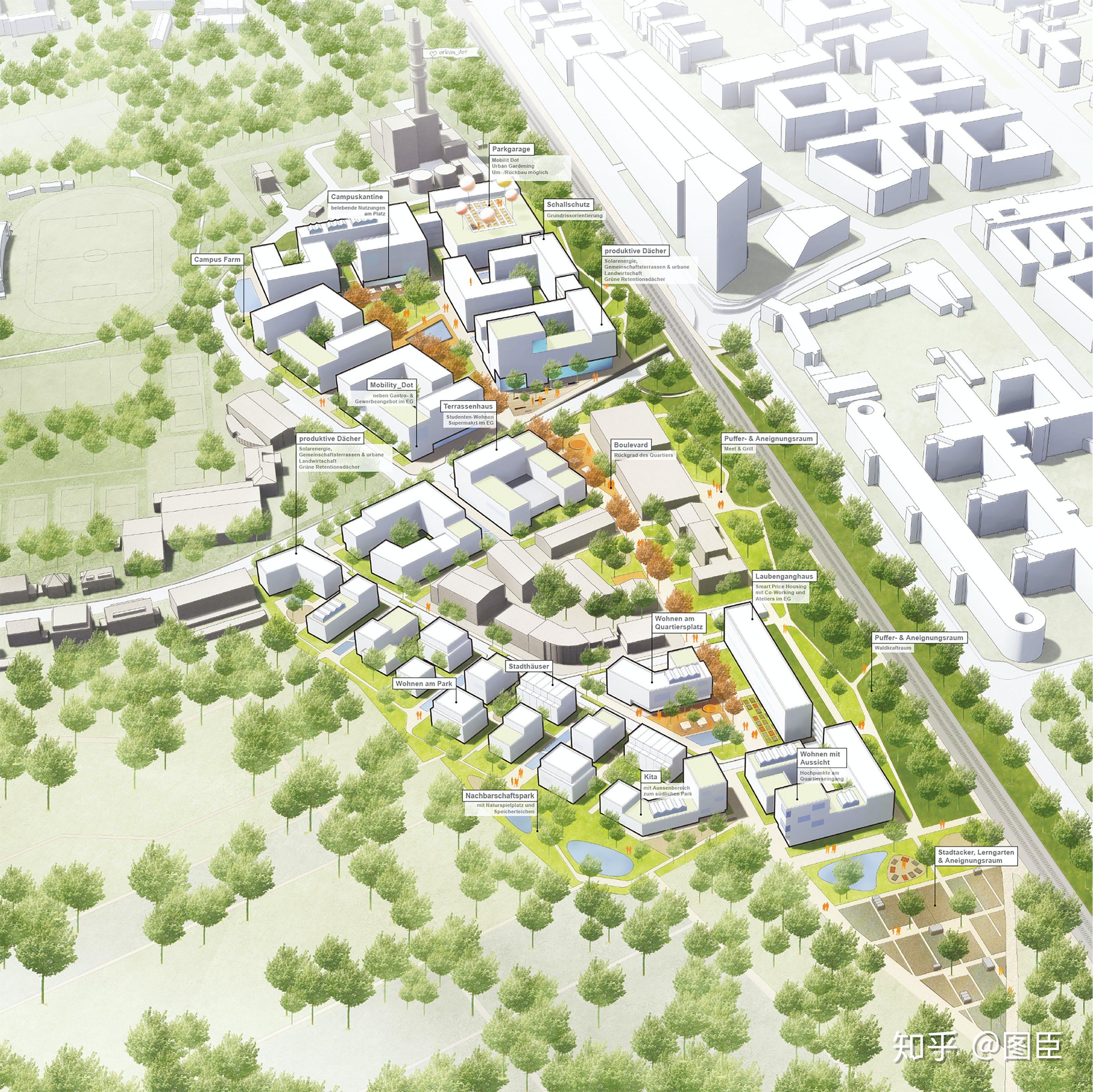德国城市设计竞赛获奖解析波恩办公住房小区