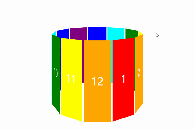 web前端入门到实战:css 3d动画(魔方效果,多重立体图