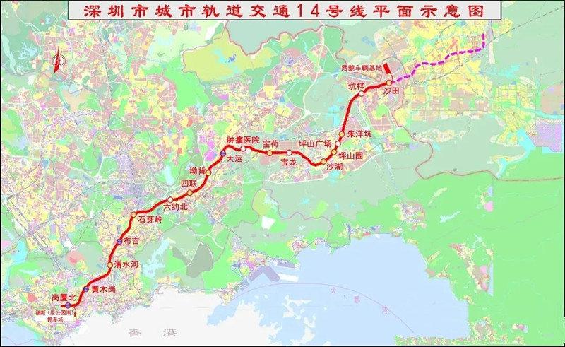 深大深惠深汕铁路中标地铁1416号线重大突破