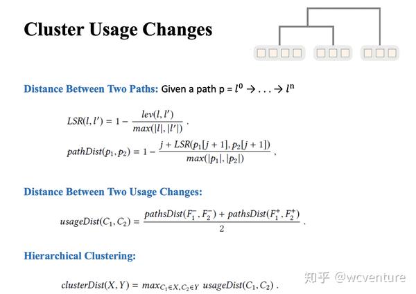 这里还是使用distance来度量两个usage changes的相似度.