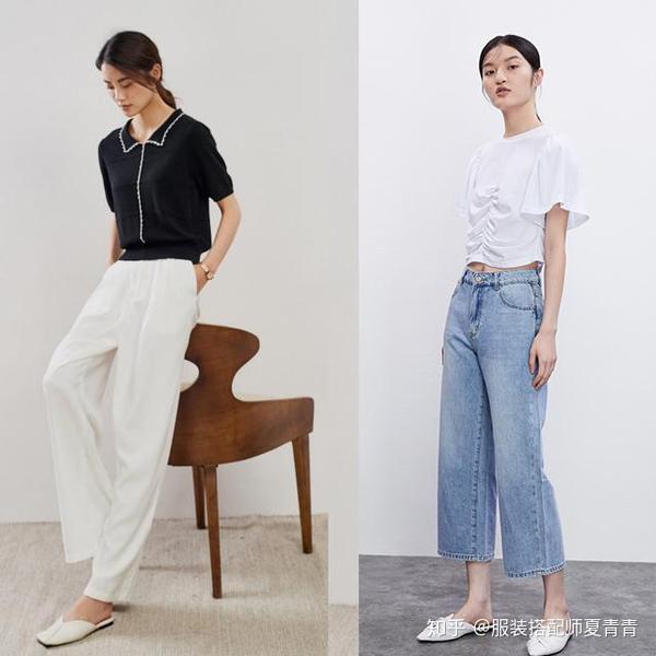 优雅女人夏天穿阔腿裤,搭什么鞋子才好看又时髦?