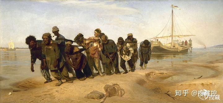 维奇·列宾(ilya repin,代表作《伏尔加河上的纤夫《奥南的葬礼》