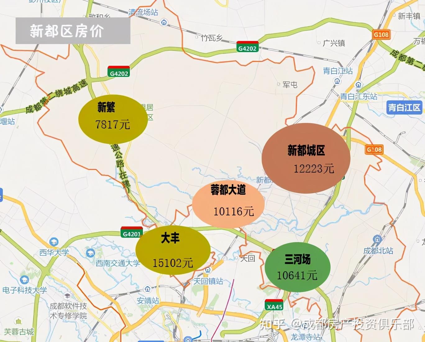 成都北门新都区新房上涨0.91%,青白江区上涨0.85%