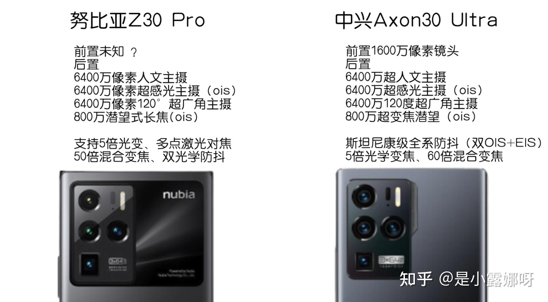 4999的努比亚z30pro值得买吗对比中兴axon30ultra它有哪些亮点和缺点