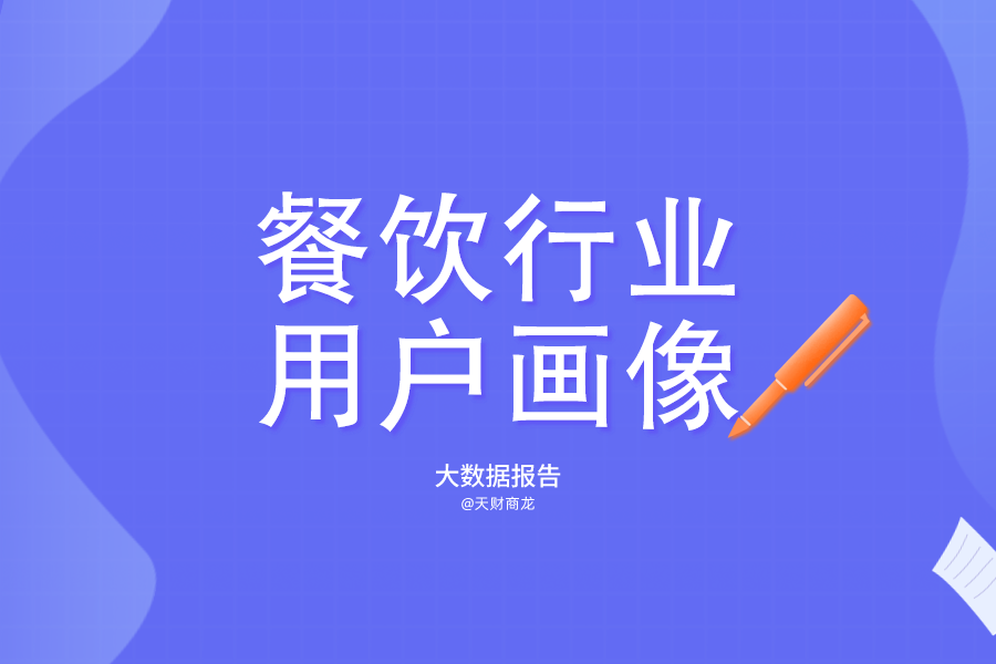餐饮行业用户画像分析2020版天财商龙大数据报告