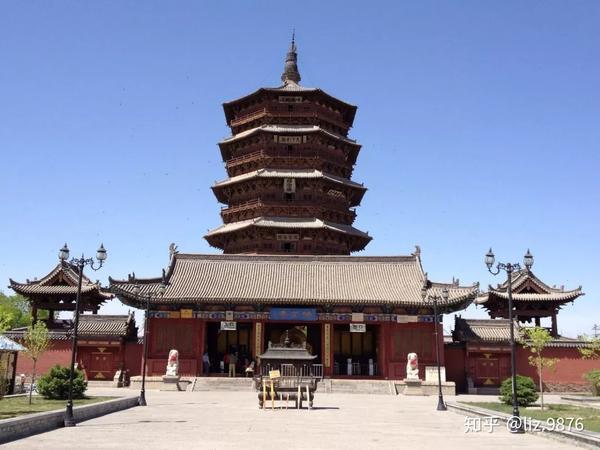 山西应县佛宫寺释迦塔  现存最古老,最高大的木结构佛塔建筑 应县