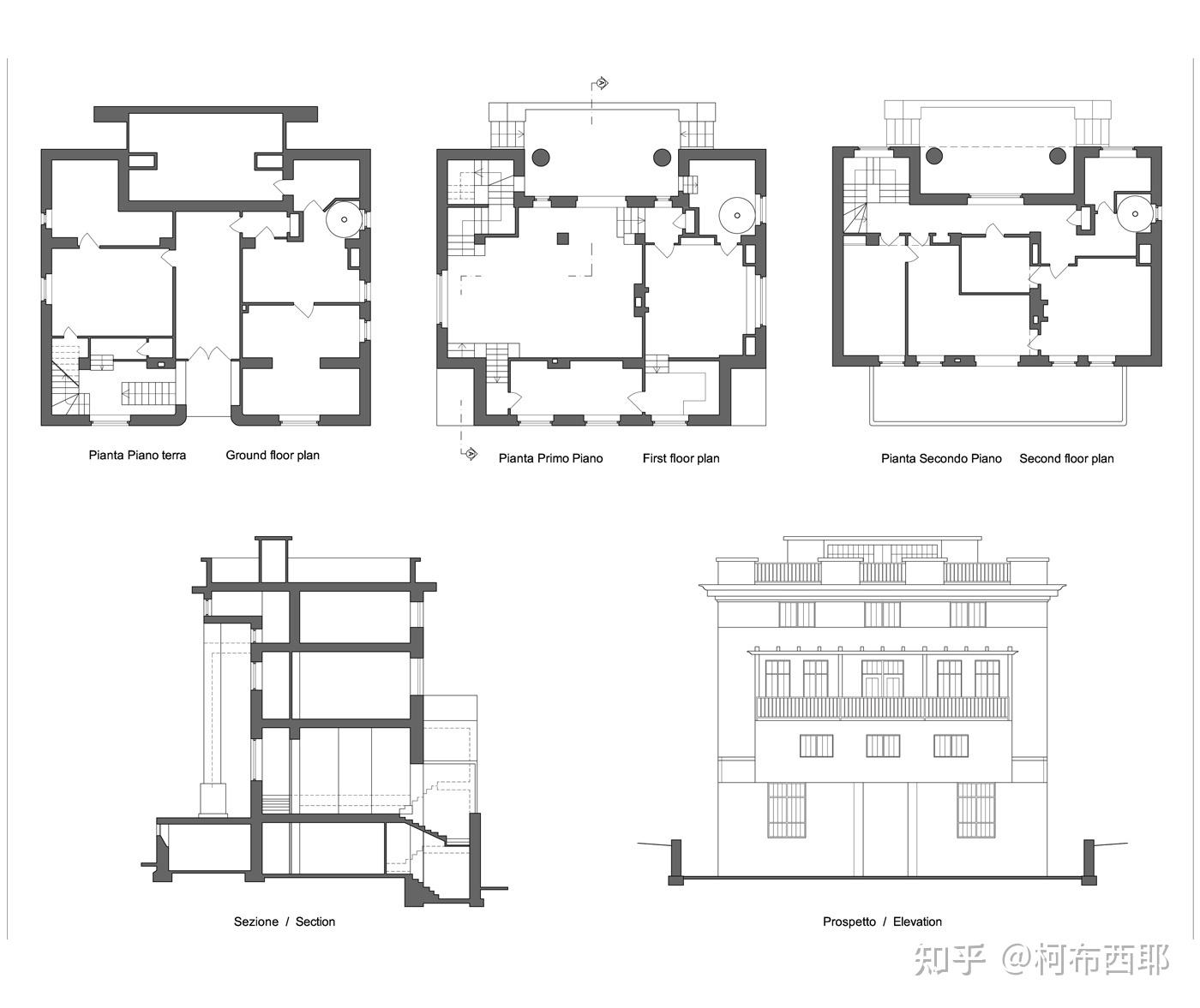 cadsu模型adolfloos阿道夫路斯作品集米勒穆勒缪勒住宅别墅moller