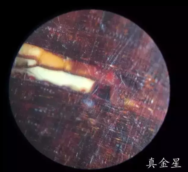 小叶紫檀的放大50倍的金星鉴别图全方面了解金星