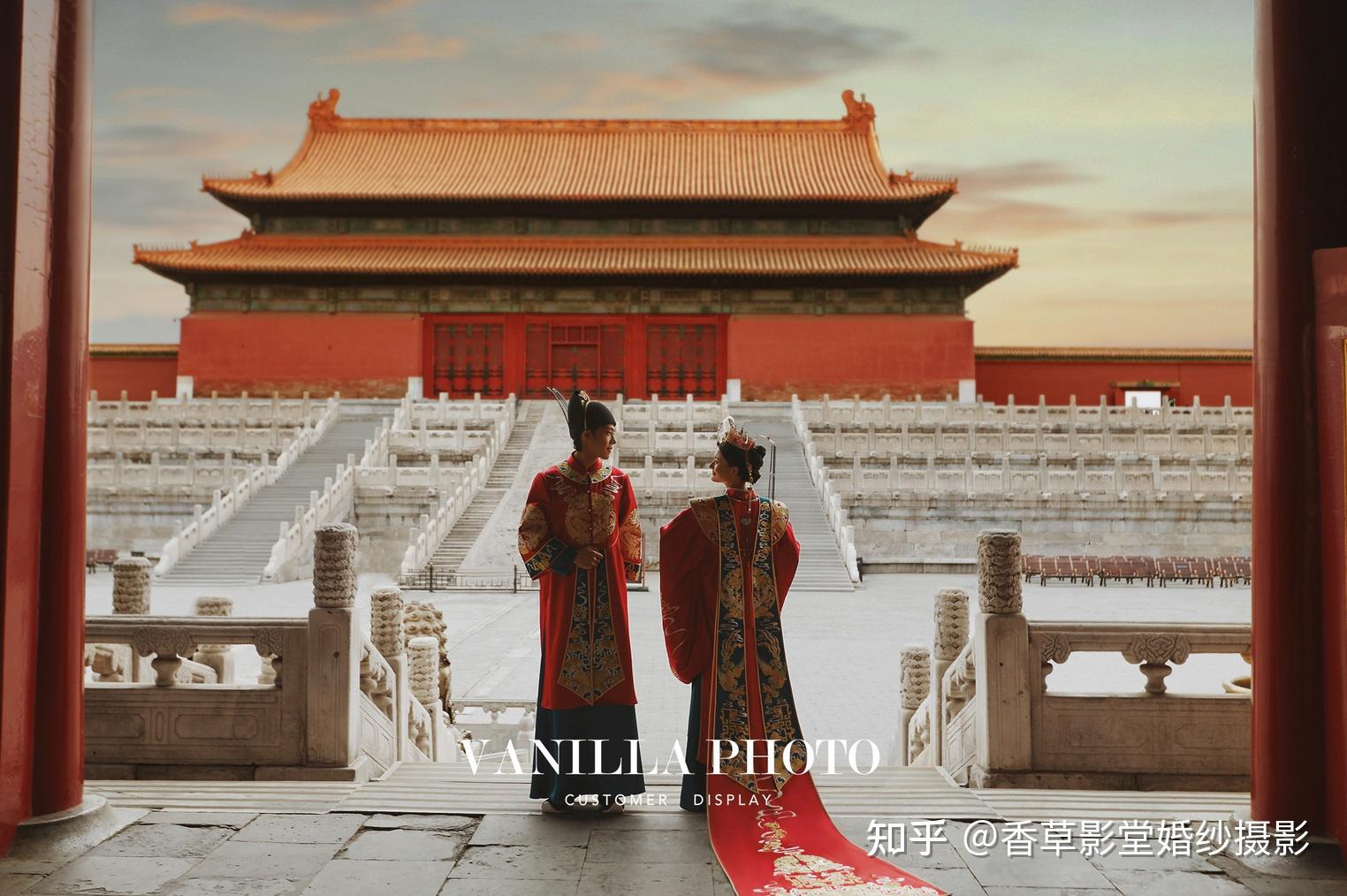 在故宫拍婚纱照是什么效果