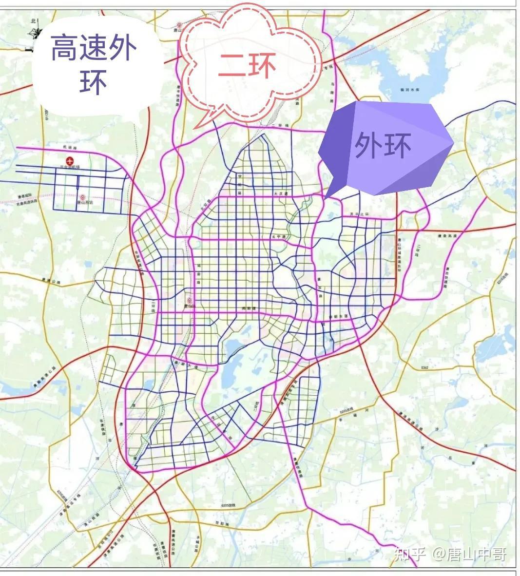 唐山要有双大外环,你知道在哪吗?来具体看看路线,值得