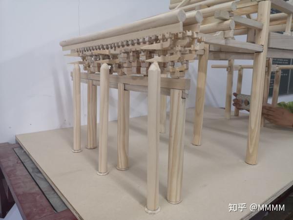 实体木制古建筑模型制作榫卯结构环艺高分作业