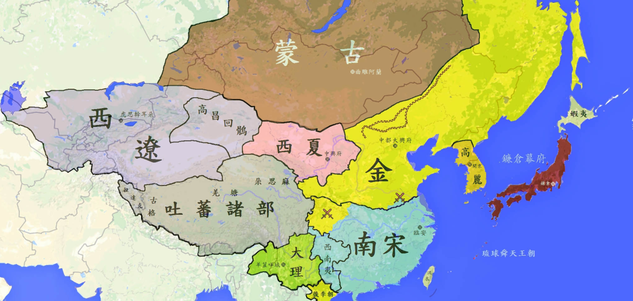 【史图馆】中国历代疆域变化44 宋金对峙 蒙古崛起
