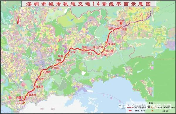地铁14号线平面图   图片来源:深圳地铁官网
