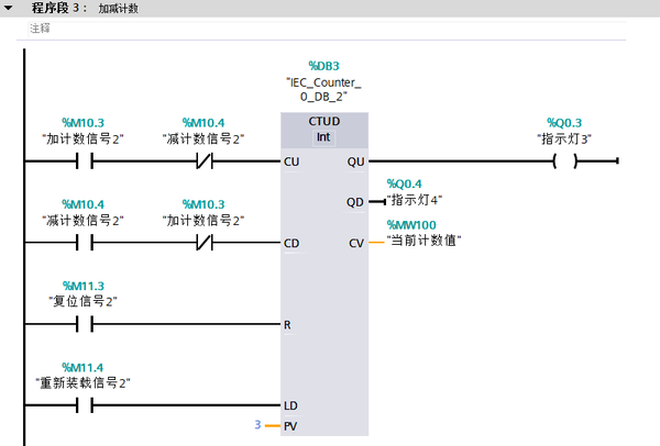 西门子1200plc计数器指令详解加计数器减计数器和加减计数器