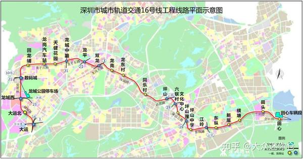 深圳27号地铁线路图,深圳地铁27号线线路图 龙岗向东大运综合交通枢纽即将开启直通多线地铁