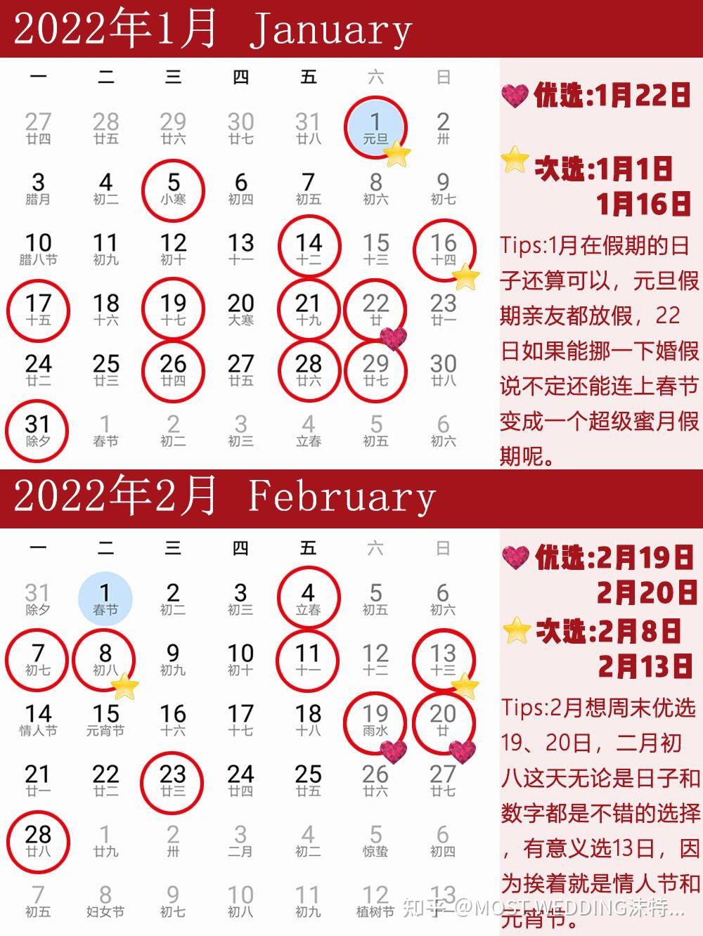 2022年最全结婚吉日看完了就没日子了