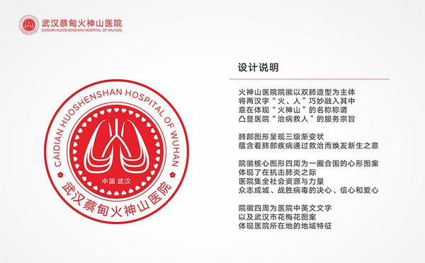 武汉加油设计师为火神山医院雷神山医院设计新logo