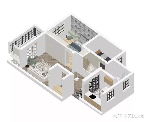 这个是卫生间内景,整体以白色墙砖为主,搭配地面花砖,无疑营造了一个