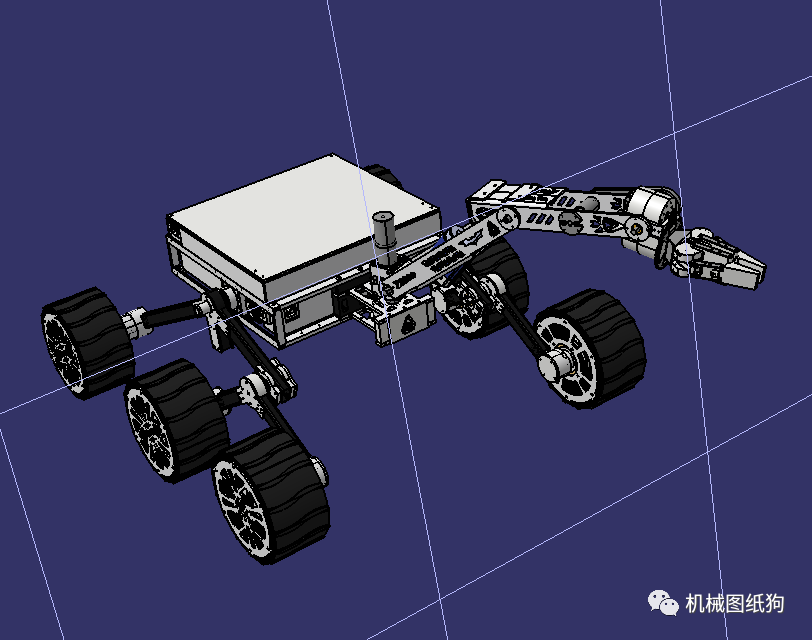 其他车型teamanveshakrover火星车3d数模图纸step格式