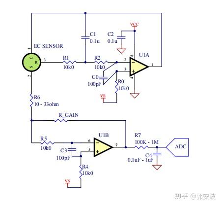 三电极电化学气体传感器的电路设计