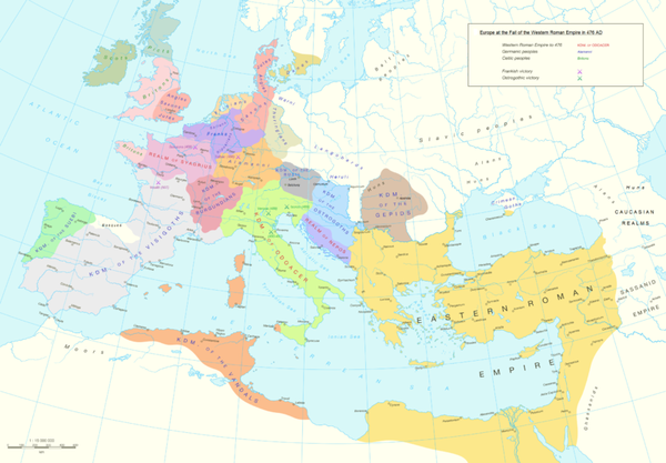 476年的欧洲与近东形势图片