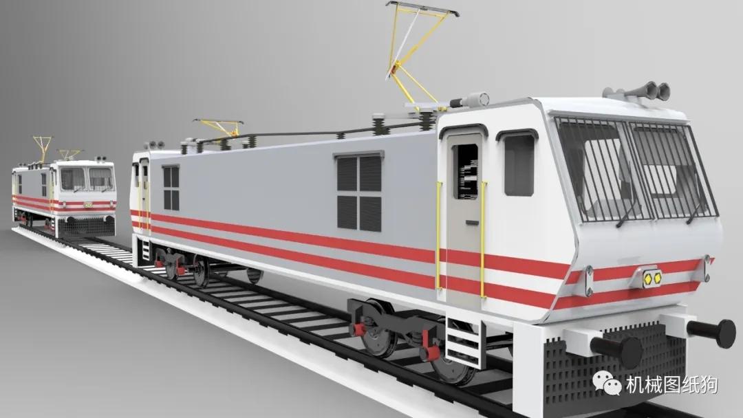 【其他车型】wap-5电力机车火车模型3d图纸 solidworks设计