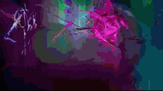 用代码生成水彩大师级的vj效果kynd