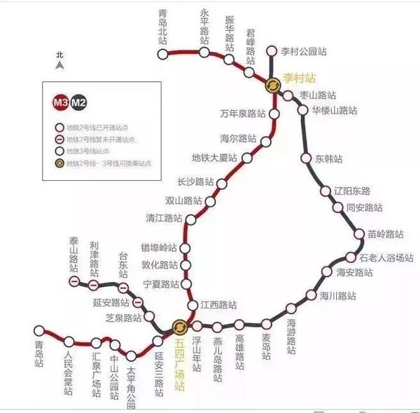 补充一个特例:青岛地铁二号线试运行.